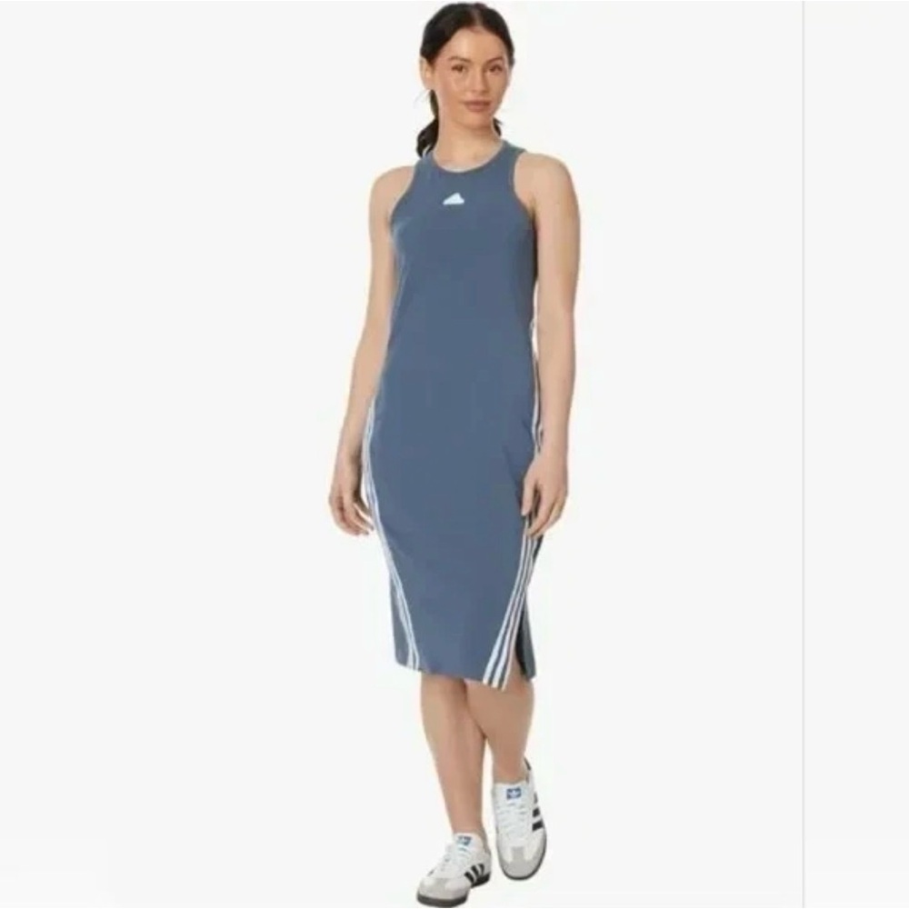 New NWT Adidas Preloved Ink Future Icons 3-Stripes Athletic Tank Dress sz XS
